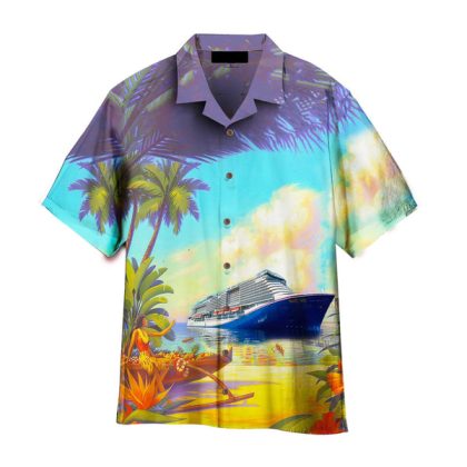 Cruises Ship Mardi Gras Hawaiian Shirt Aloha Shirt For Men And Women