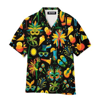 Festival Tropical Mardi Gras Hawaiian Shirt Aloha Shirt For Men And Women