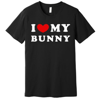 I Love My Bunny I Heart My Bunny Unisex Gildan T-shirt Comfort Colors T-Shirt, Happy Easter Day Gift Idea, Bunny Shirt For Men Women